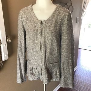 J.Crew peplum zippered jacket